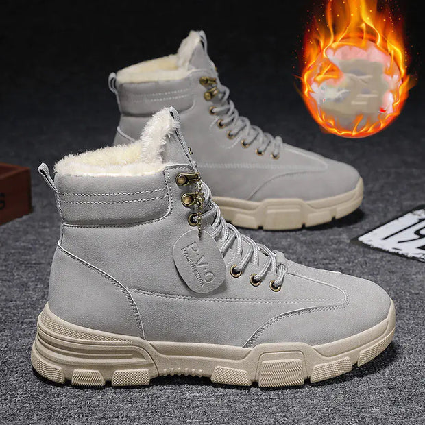 Men's Thick Velvet Cotton Warm Fashion Shoes