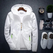 Solid Color Men's Thin Fashion Jacket