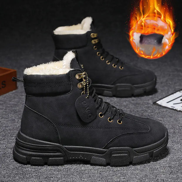 Men's Thick Velvet Cotton Warm Fashion Shoes