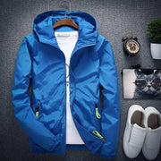 Solid Color Men's Thin Fashion Jacket