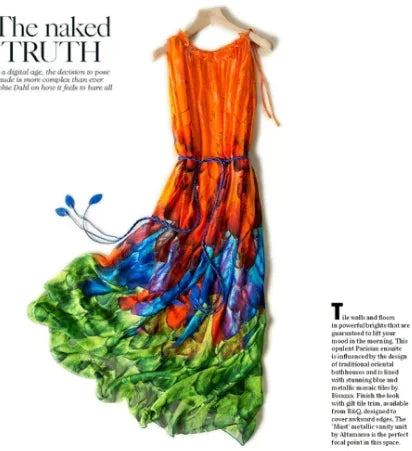 Vestido Largo Bohemio Multicolor