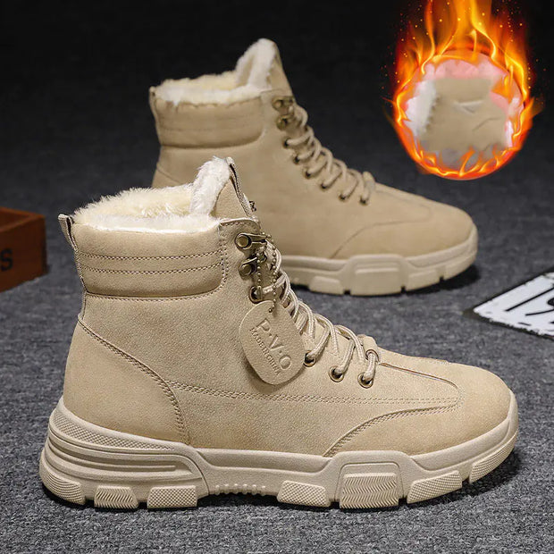 Men's Thick Velvet Cotton Warm Fashion Shoes