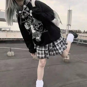 Korean High Waist Pleated Skirt for Female Students